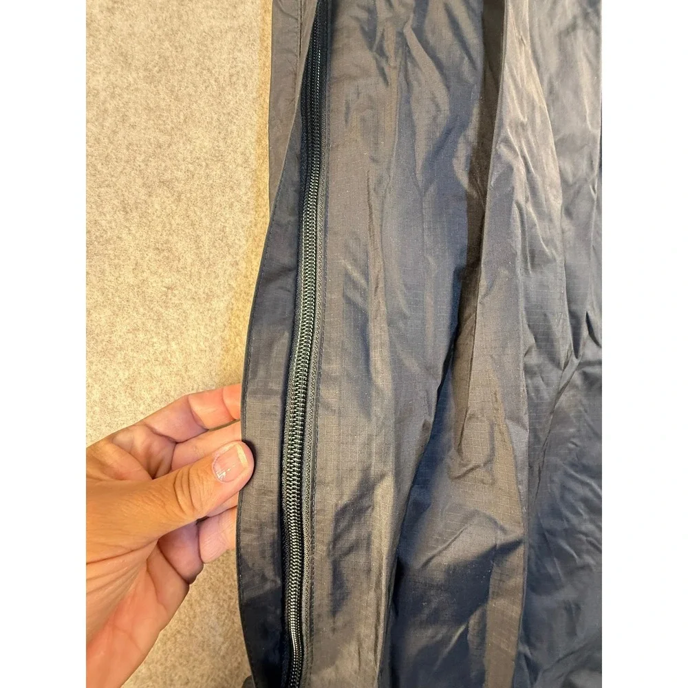 Red Ledge Mens Waterproof Rain Pants Black Ripstop Elastic Waist Outdoor XL